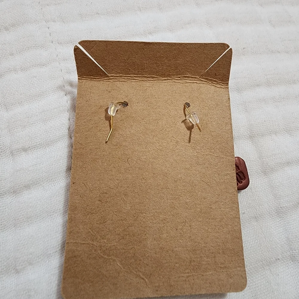 Handmade Floral Cross Earrings